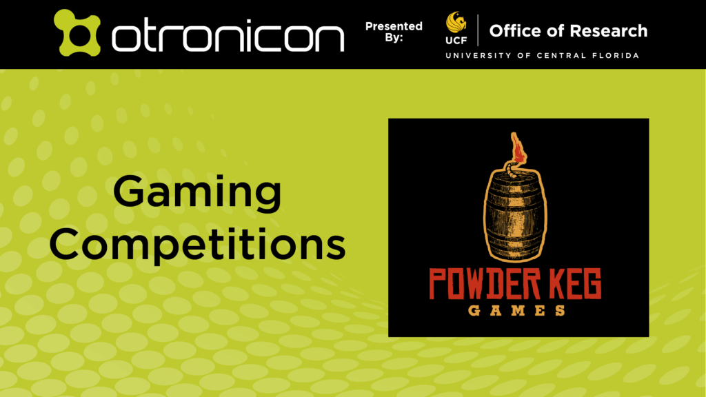 Otronicon Gaming Competitions with Powder Keg Games Graphic