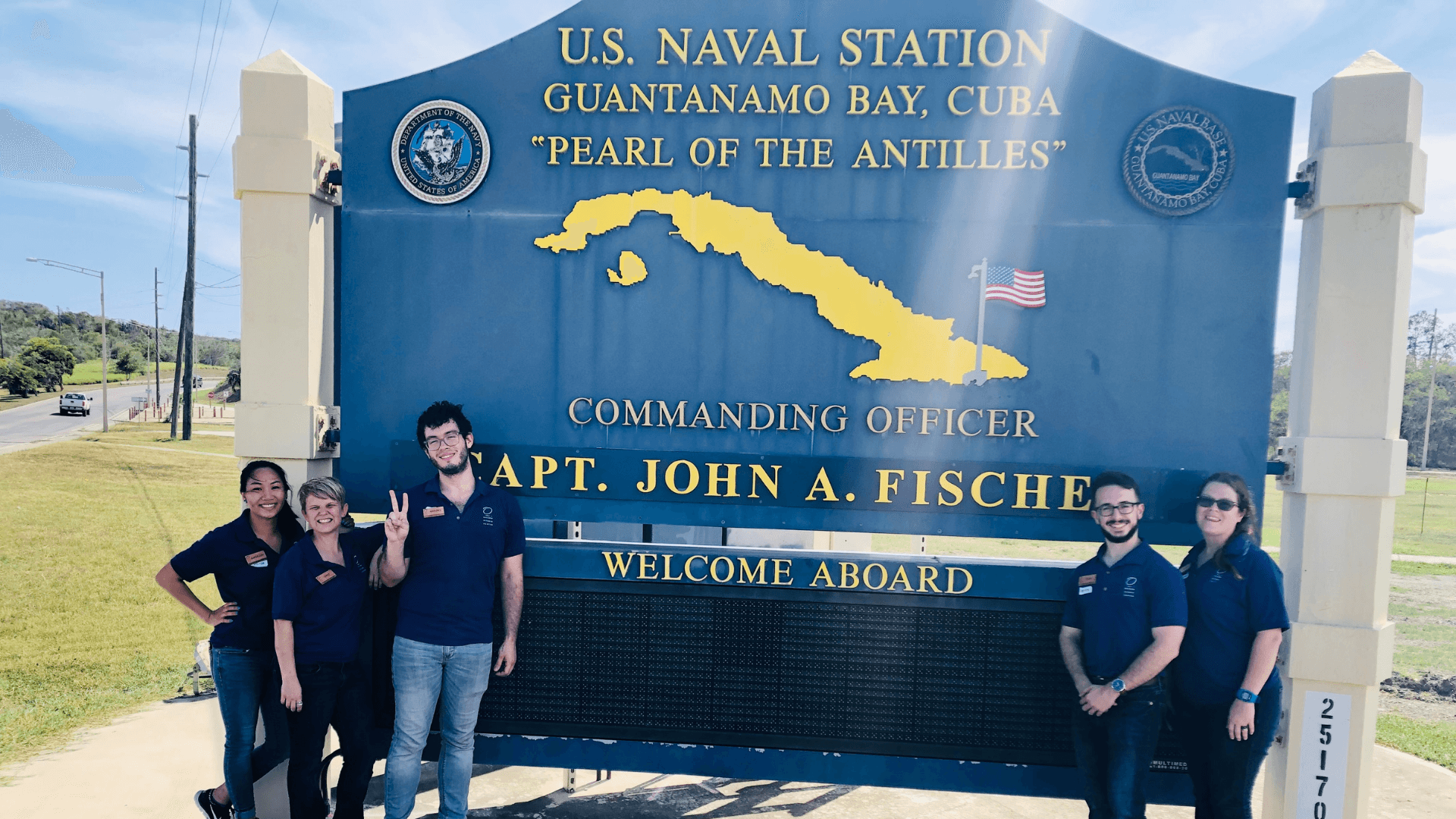 Education outreach team in Guantanamo Bay