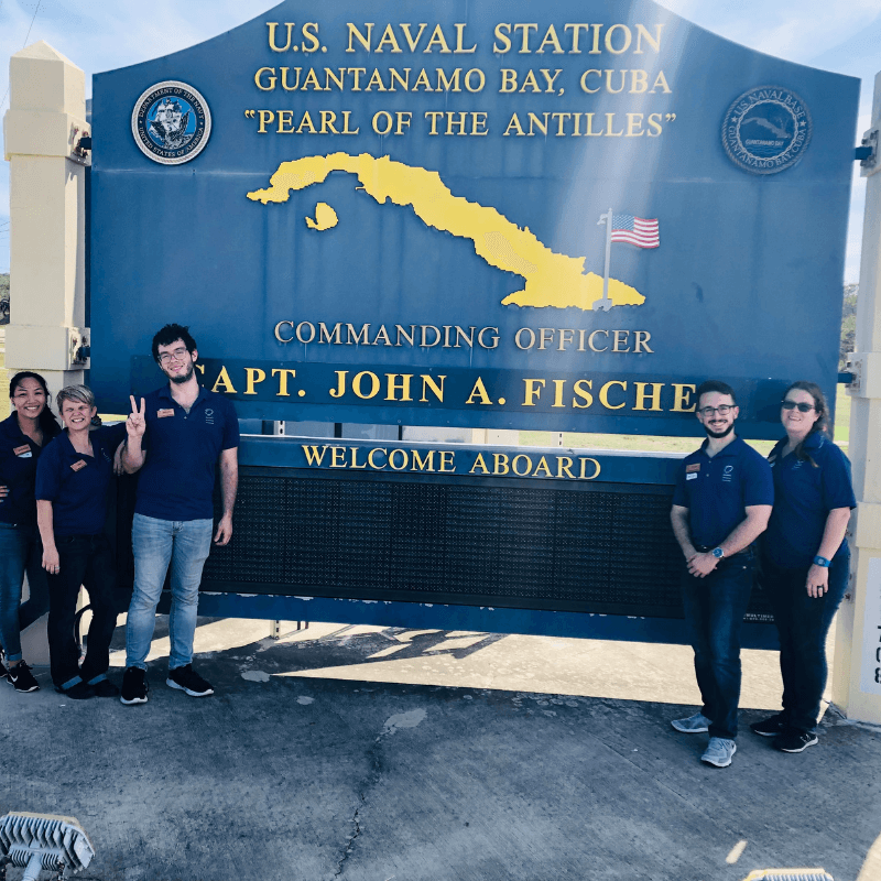 Education outreach team in Guantanamo Bay
