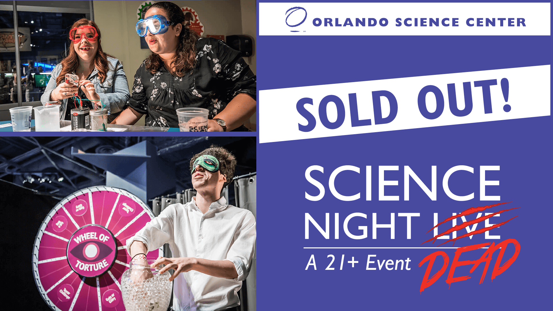 Science Night Dead Sold Out Flyer