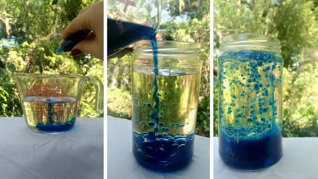 Steps to making a DIY density lava lamp with Orlando Science Center