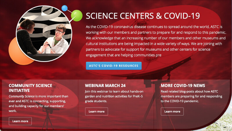 Image of ASTC website Image of ASTC website