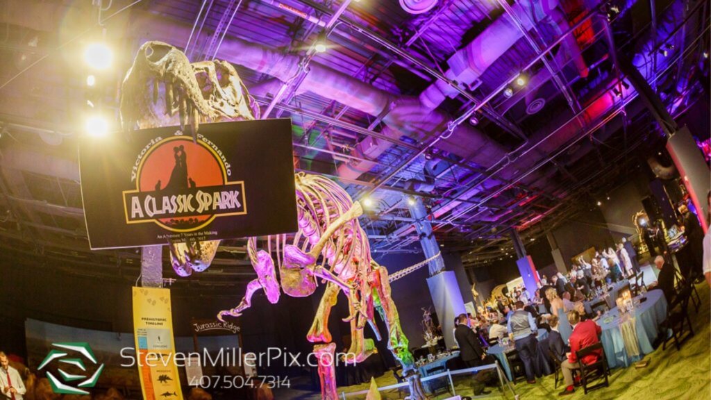 Orlando Science Center Dinosaur Wedding