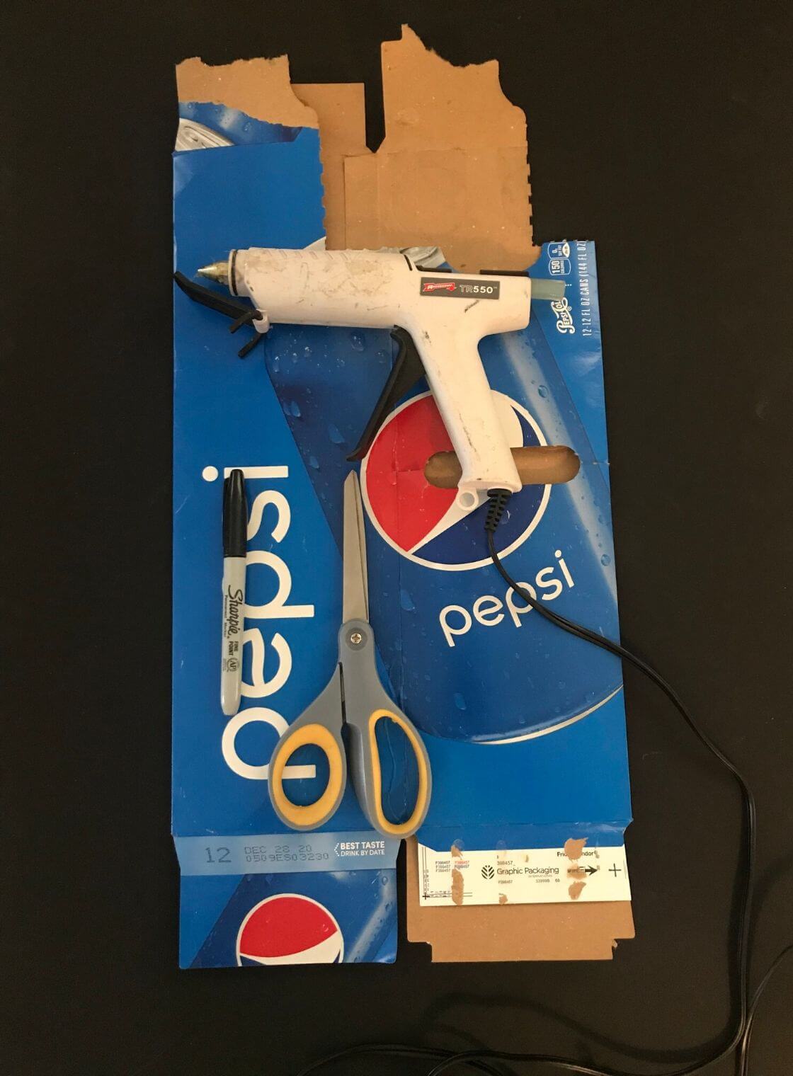 instructions-for-cardoard-animals-materials Materials for making cardboard pangolin