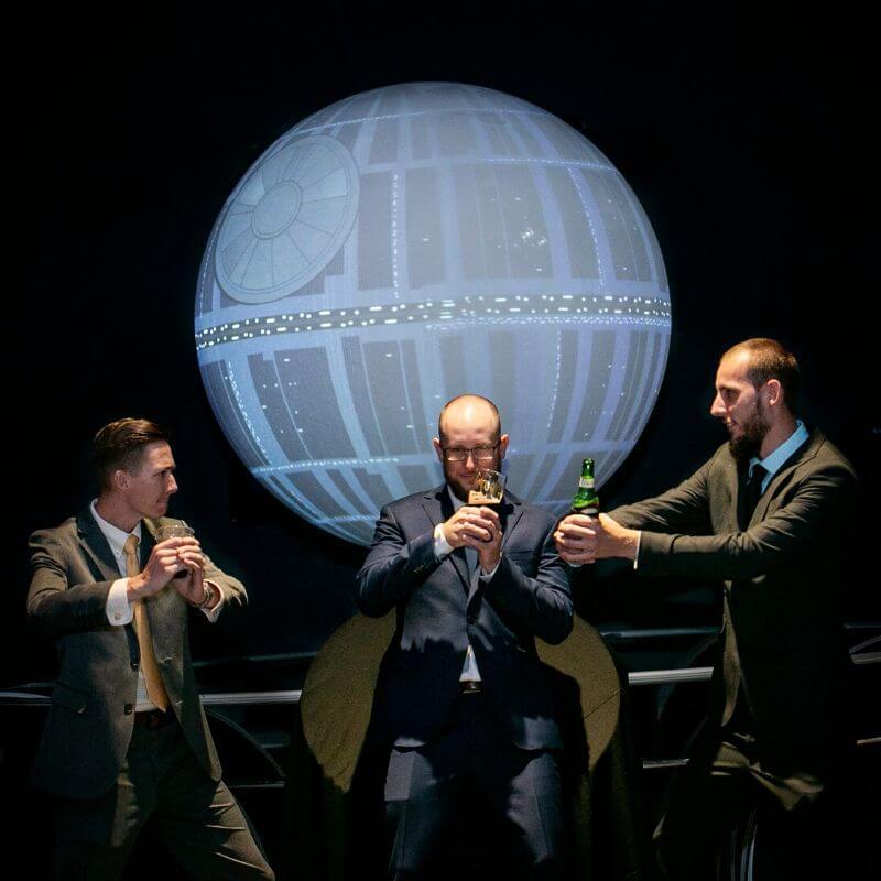 Best Wedding Portrait Backdrops in Orlando - Death Star