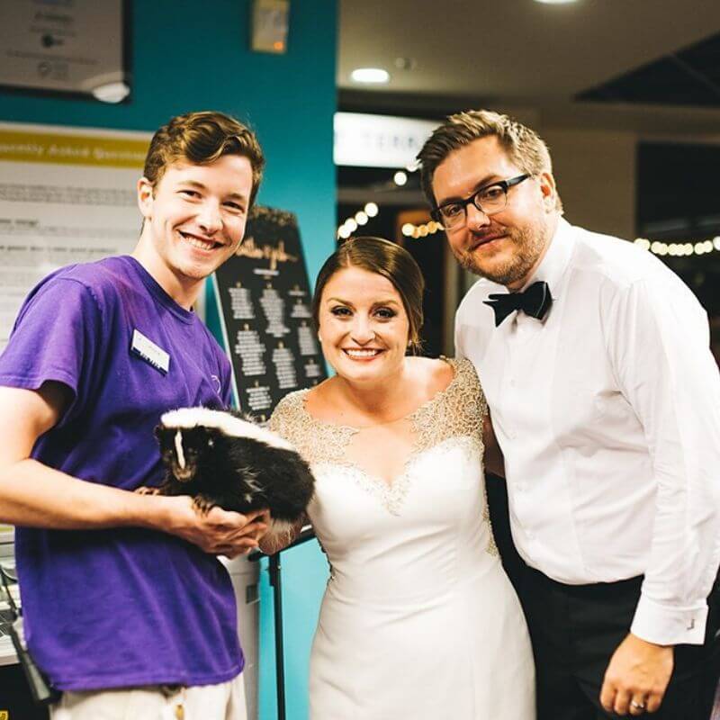 Best Wedding Portrait Backdrops in Orlando with animals