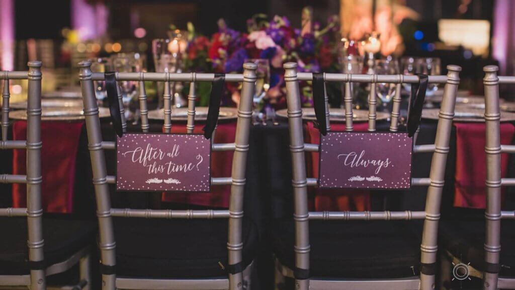 Harry Potter Wedding Details decor