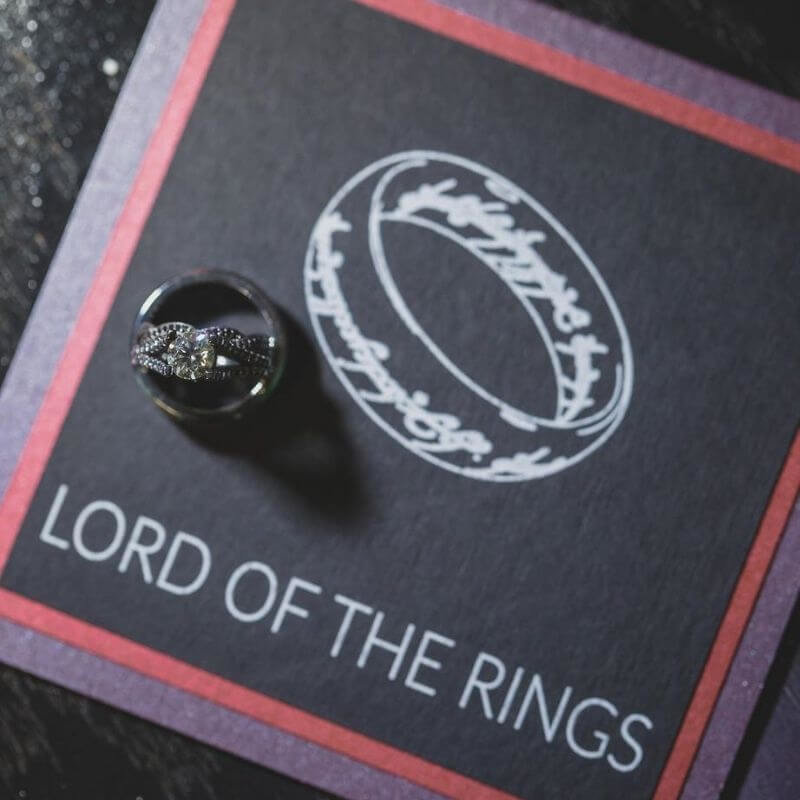 Lord of the rings wedding decor