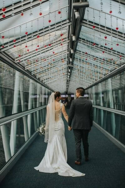 intimate weddings love bridge