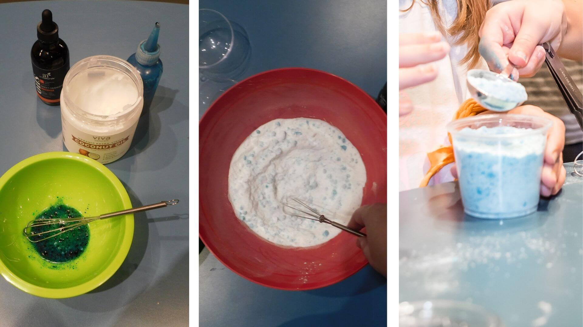 how to make bath fizzers with Orlando Science center