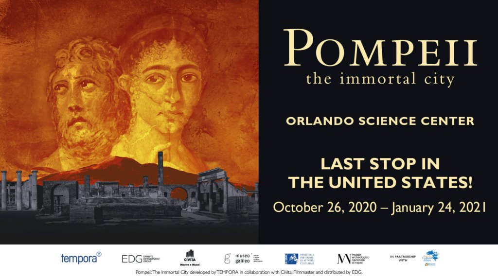 Pompeii: the Immortal City Exhibit - Premiering October 26, 2020
