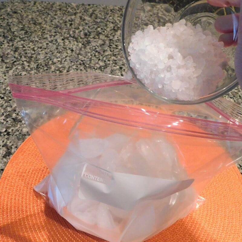 add rock salt to ice cream science project