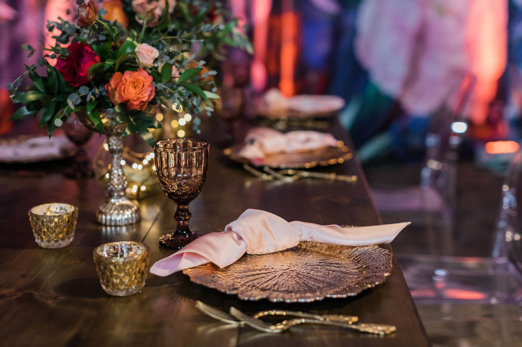 A nicely folded cloth napkin on a nice place 