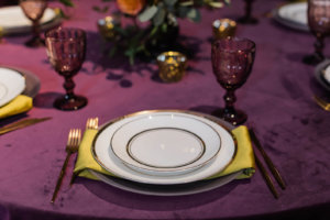 an elegant table setting