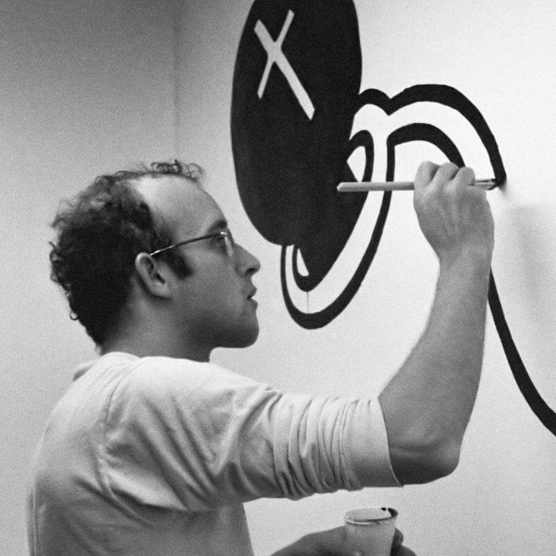 inspirational queer maker keith haring painting