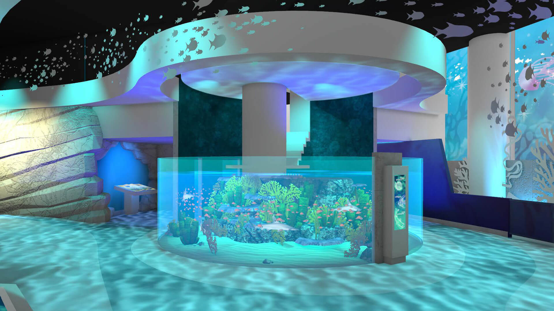 Life ocean exhibit rendering