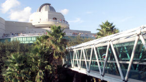 Orlando-Science-Center-Building-Day_1080x608 Daytime photo of Orlando Science Center building exterior with crowd of people on the Terrace.