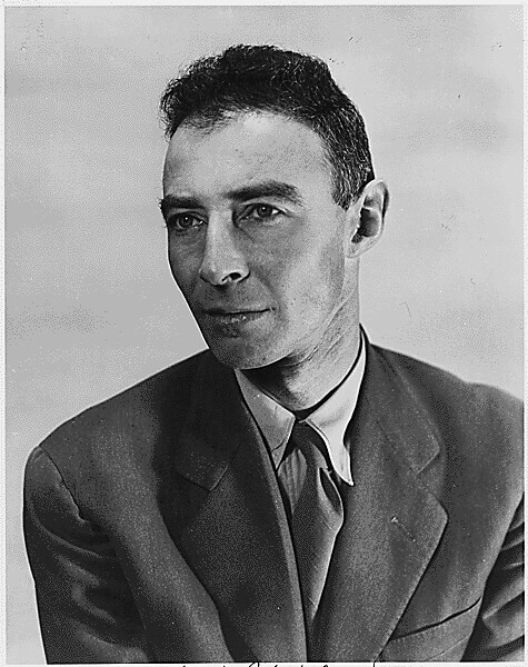 A portrait of J. Robert Oppenheimer