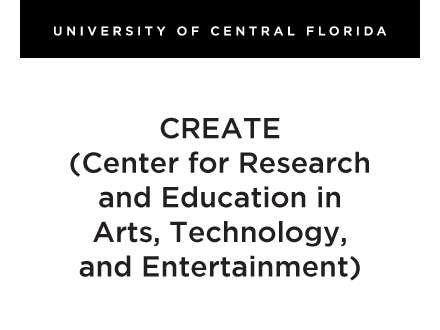 UCF - CREATE (Center for Research and Education in Arts, Technology, and Entertainment) Logo