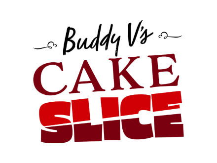 Buddy V's Cake Slice Logo