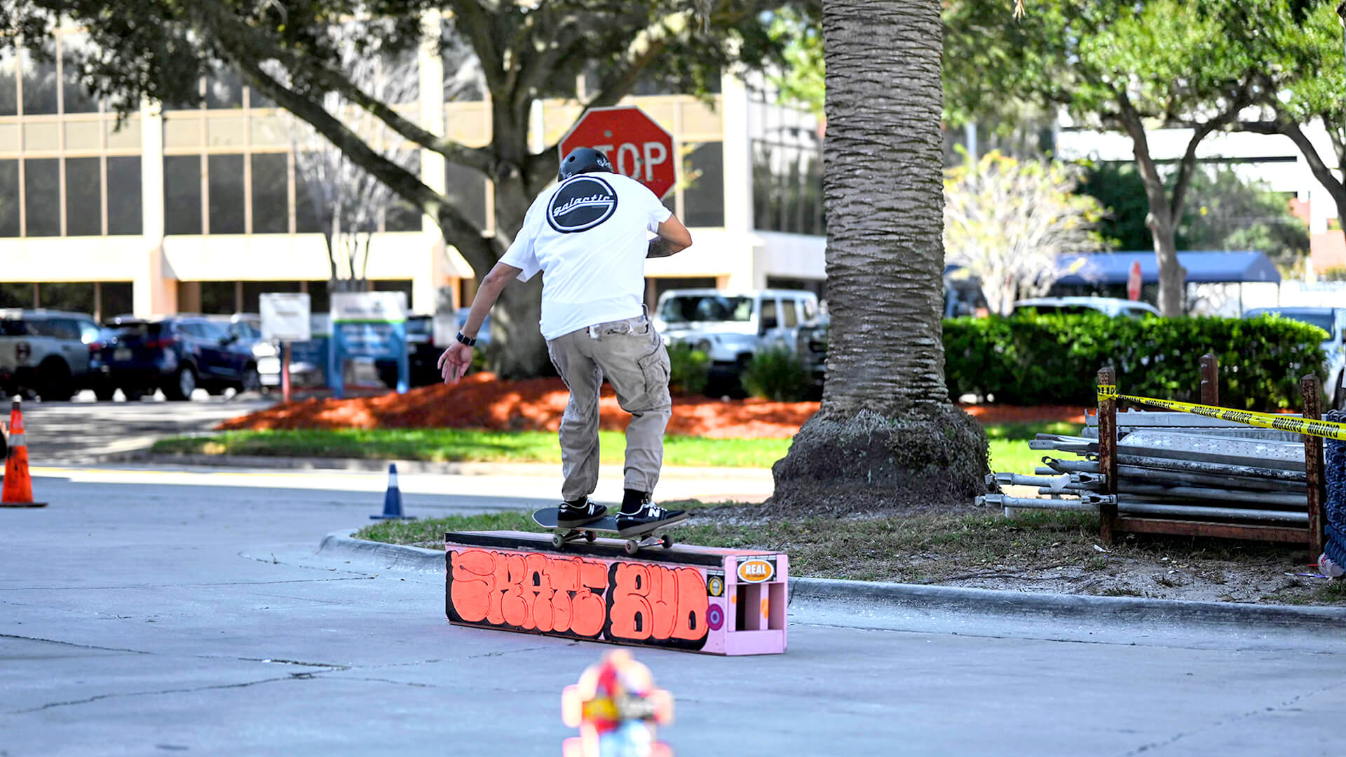 Skater from Galactic G at Skate Bud event.