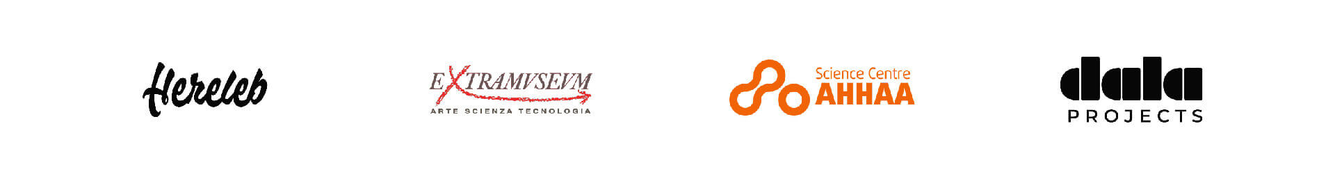 Partner logos for Hereleb, Extramvesvm, Science Centre AHHAA, and Dala Projects.